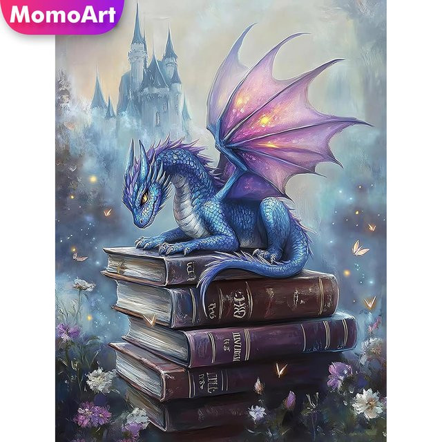Momoart Dinosaurier Tiere, Diamant Mosaik Malerei, Bunt / Mehrfarbig - Bild 1
