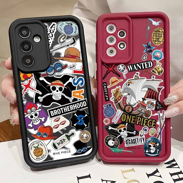 O-One Pieces LOGO Handyhülle für Samsung Galaxy Modelle (A73, A56, A55, A54, A53, A51, A36, A35, A34, A31, A26, A23, A17, A16, A14, A07, A06, A05) - Bild 1