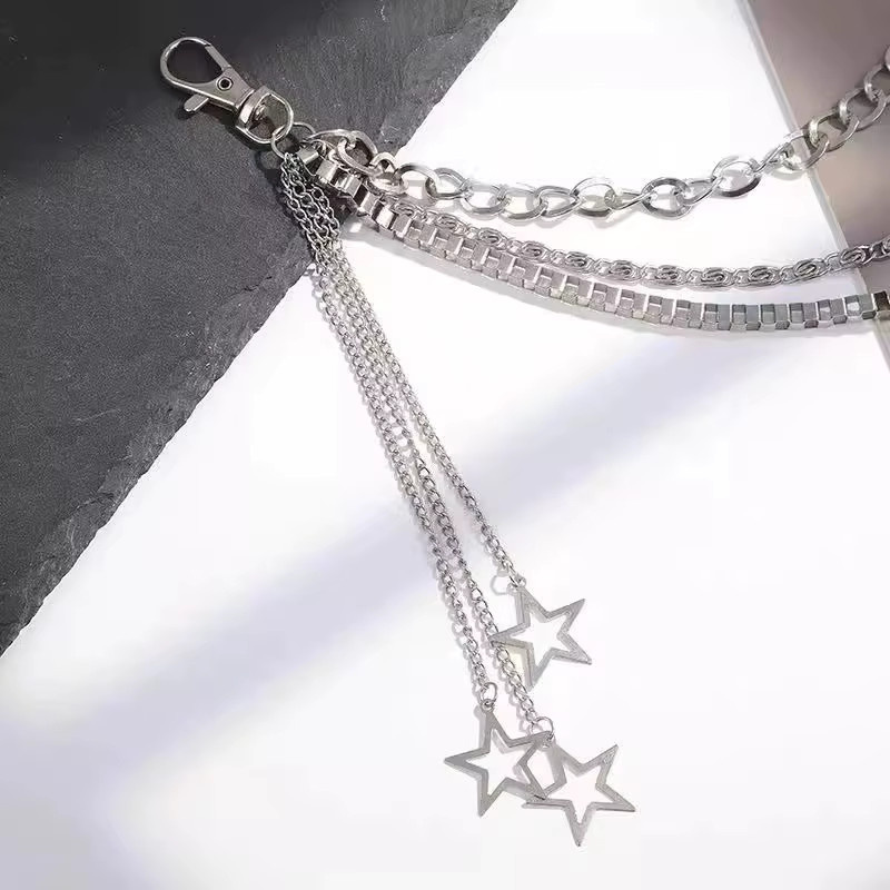 RINHOO FRIENDSHIP Hosenkette, Silber, Unisex - Bild 4