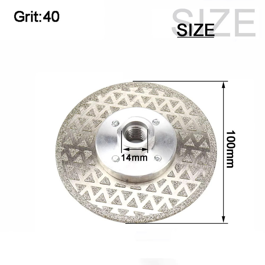 NuoDunco Diamant-Trennscheibe doppelseitig für Winkelschleifer zum Schneiden von Marmor, Granit, Fliesen und Beton - Bild 2