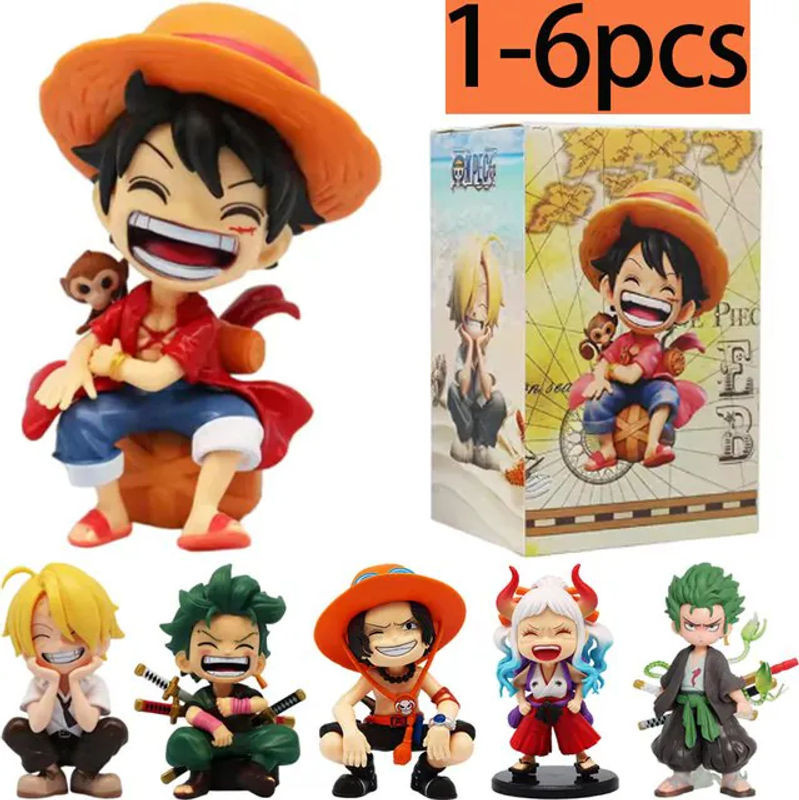 Bandai One Piece Anime Figuren Monkey D. Luffy und Roronoa Zoro aus PVC, mehrfarbig, Höhe: 13 cm - Bild 1