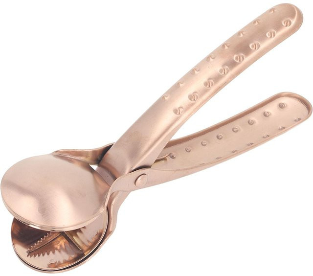 CosyHome Kastanienschneider aus Edelstahl in Roségold mit ergonomischem Griff und kreuzförmigem Design - Bild 1