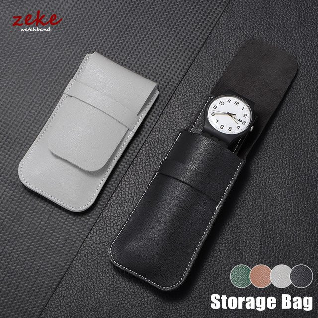crazyband Uhrentasche Leder, Schwarz, Unisex - Bild 1
