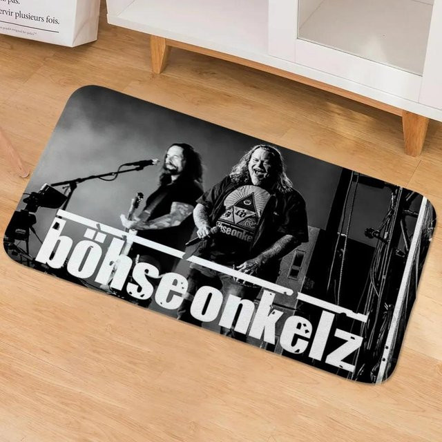 Fußmatte Karpetti mit Böhse Onkelz Motiv, Schwarz, B/B: 40 x 60 cm - Bild 1