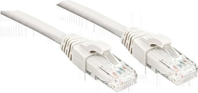 Lindy Patch-Kabel RJ-45 auf RJ-45, CAT 6 UTP Ethernet LAN Kabel, weiß, 30,0 m - Bild 1