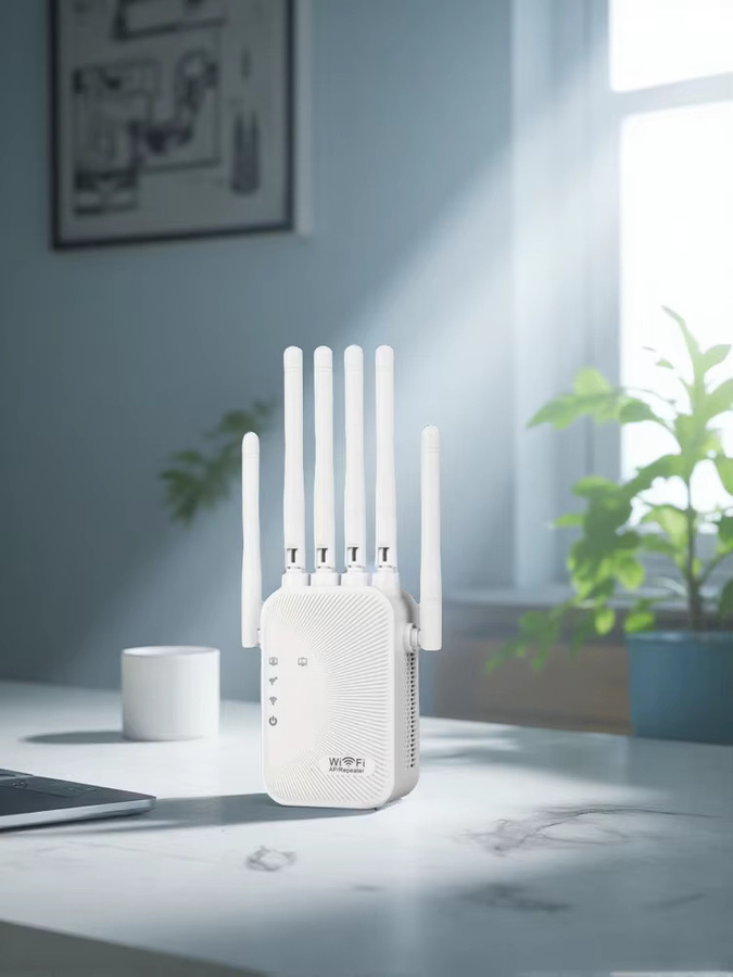 Regaton Dual-Band WLAN Repeater 1200M in Weiß für 2,4GHz und 5GHz Netzwerkerweiterung - Bild 5