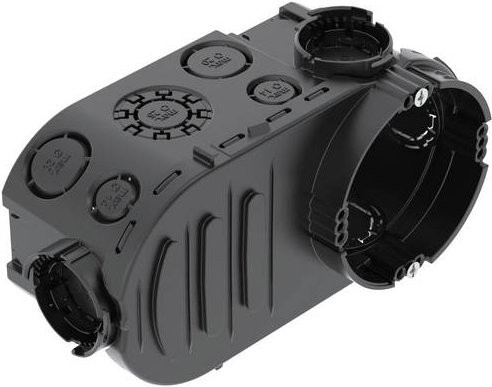 OBO Bettermann Elektronikdose Grau, 10 Stück, Durchmesser: 60 mm, Tiefe: 67 mm - Bild 1