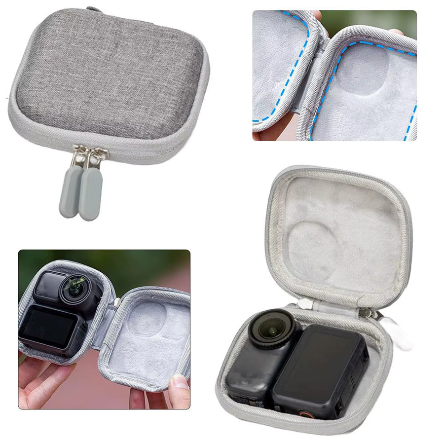 Tragbare Mini Lagerungs- und Reise-Tasche aus PU für DJI Nano in Grau - Bild 5