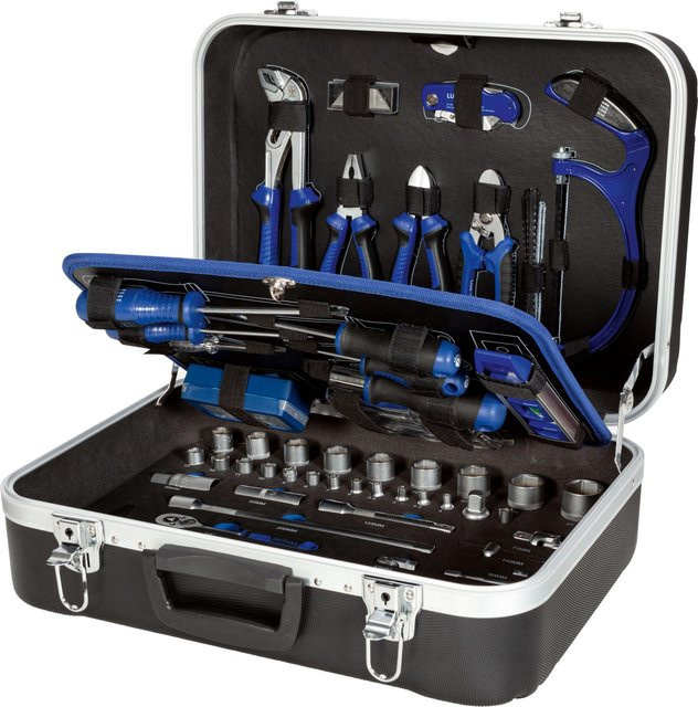 LUX-TOOLS Werkzeugkoffer 151-teilig in Blau aus Kunststoff - Bild 1