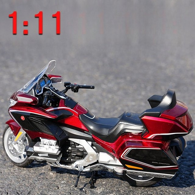 MINI AUTO Gold Wing GL800 Motorrad, Metallmodell, mit Sound und Licht - Bild 1