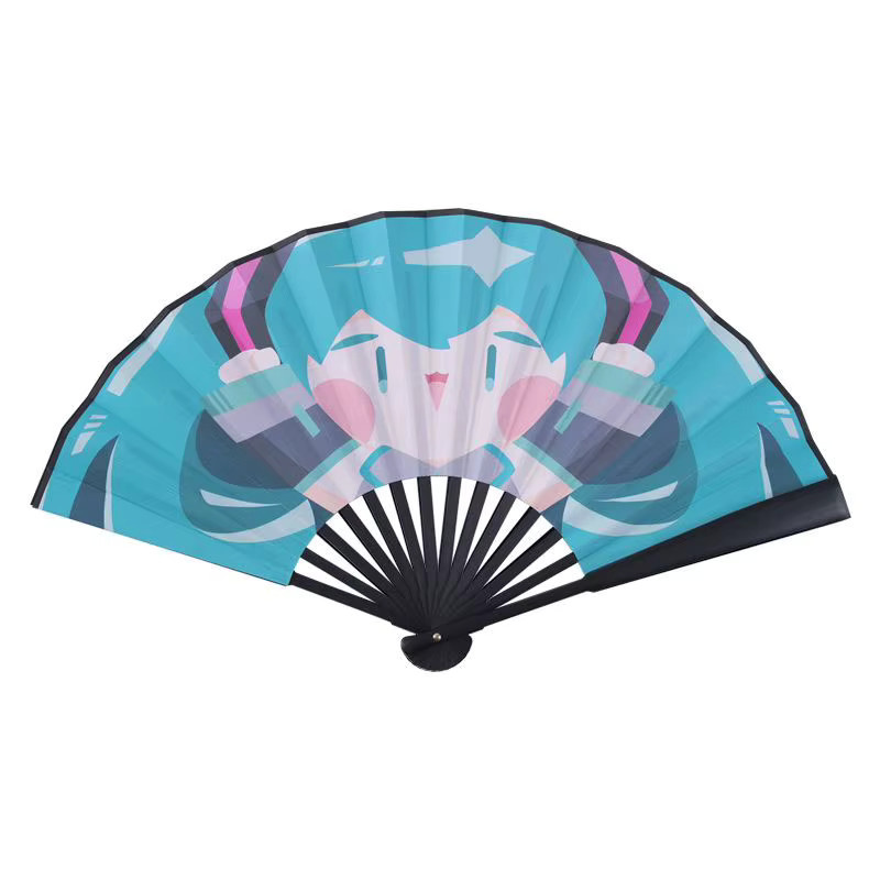 Bandai Kawaii Hatsune Miku Faltfächer, Anime-Druck Papierfächer - Bild 2