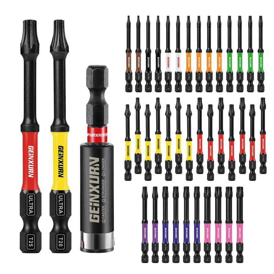 Geinxurn Torx-Schraubendreher-Bit-Set T7-T40 mit magnetischem Bithalter in 2, 3 und 6 Zoll - Bild 5