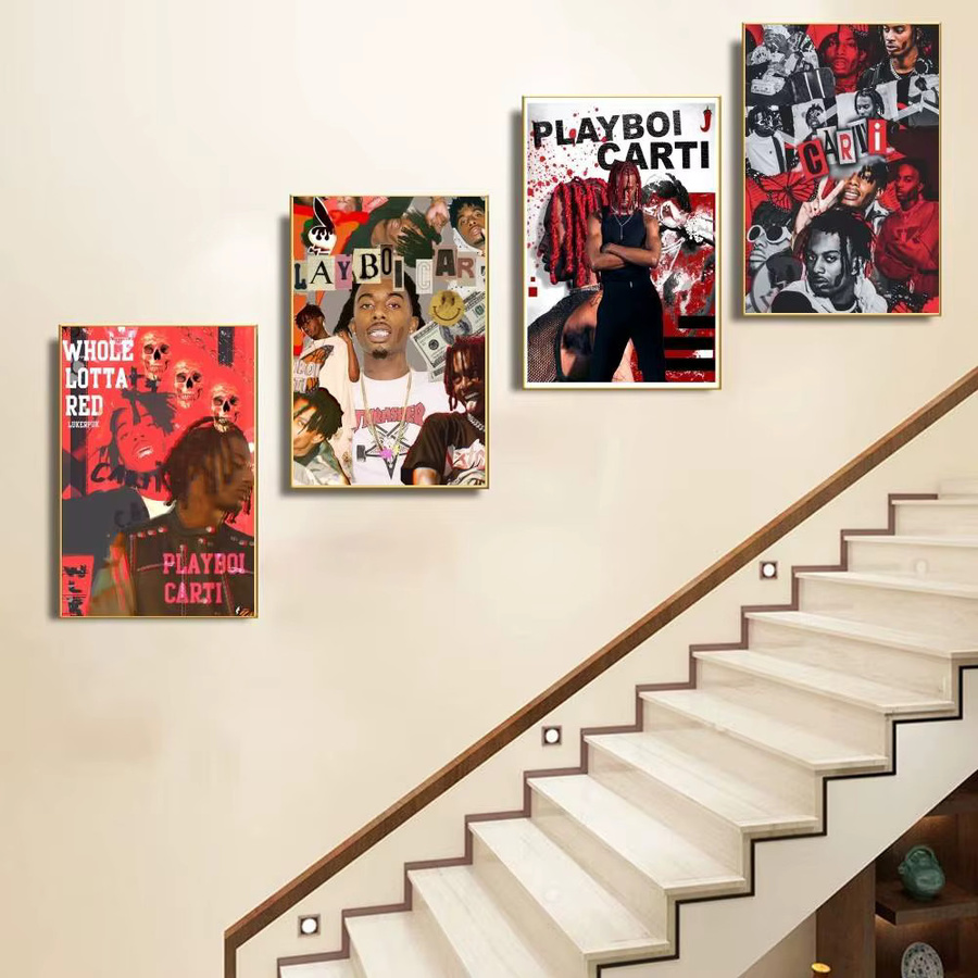 Playboi Carti Poster als hochwertiger wasserfester Wandkunst-Aufkleber für dein Wohnzimmer oder deine Bar - Bild 6
