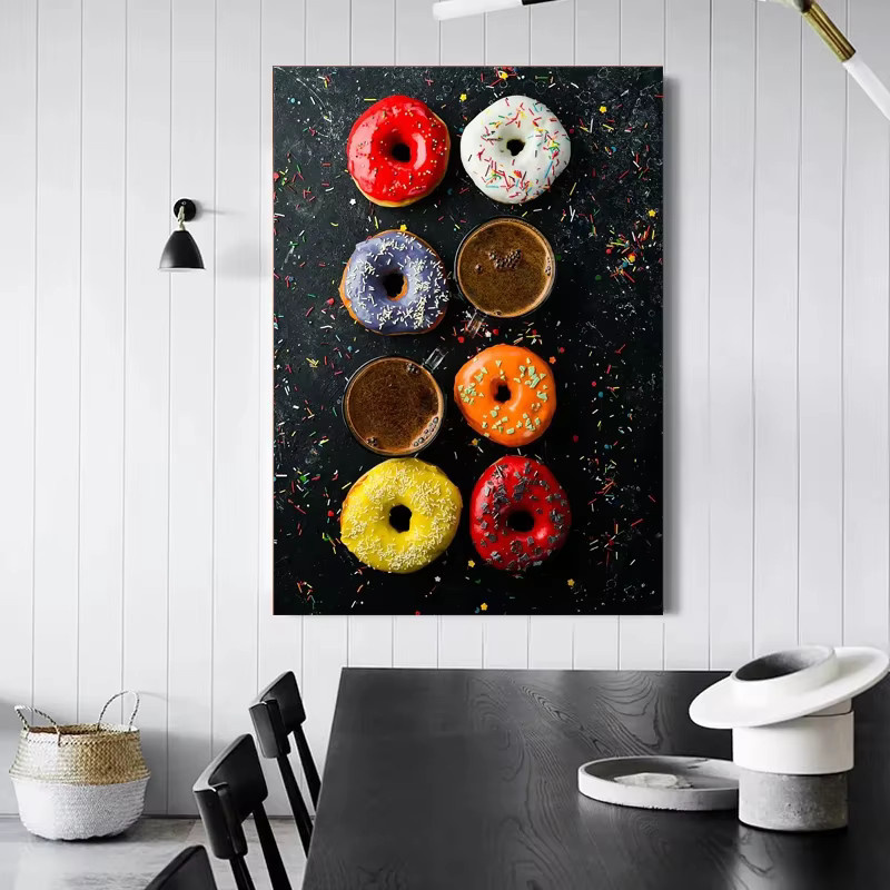 Modernes Wandbild Potdemiel Gourmet Dessert Brot als Leinwand-Fotografie in Mehrfarbig für deine Wanddekoration - Bild 4