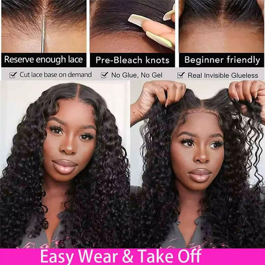 Bling Hair Echthaar-Perücke, tief gewellt, Damen - Bild 5