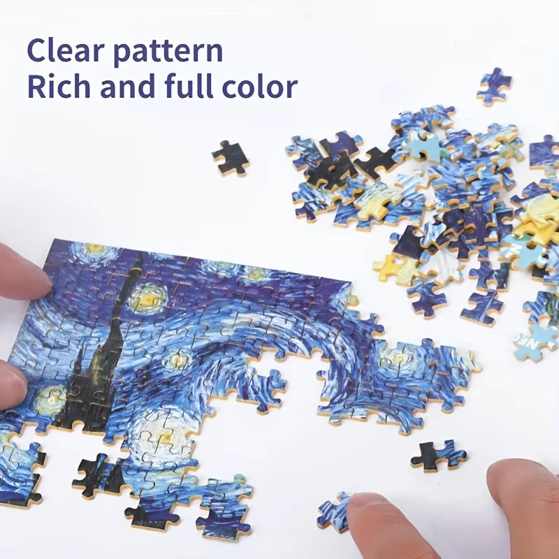 MaxRenard Mini-Puzzles Van-Gogh-Gemälde, 8-teiliges Set, 1200 Teile - Bild 4