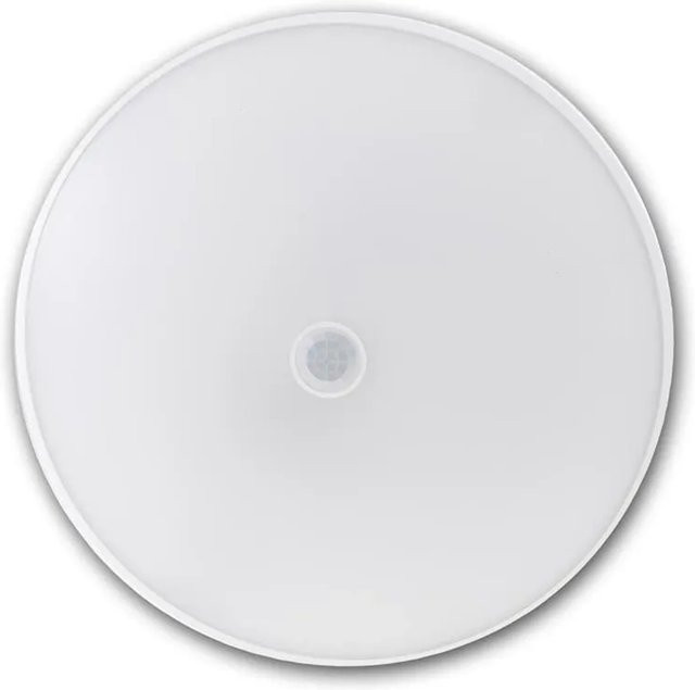 ChiliTec GRACIOSA LED PIR-Deckenleuchte in Weiß mit Bewegungssensor, 15W, 1157lm, IP54, Warmweiß - Bild 1