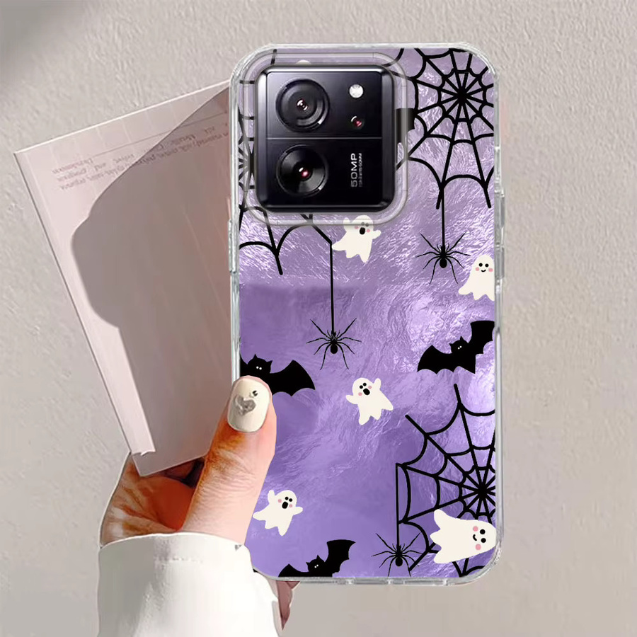Handyhülle mit lustigem Halloween Geist Gesicht Muster für Xiaomi 13T 14T Pro 11 Lite NE Poco X5 X6 X7 M6 C65 C61 M5S in Multicolour - Bild 3