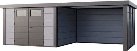 Telluria Gerätehaus Classico Lounge XL Rechts mit Fenster, Grau, B/T/H: 812 x 318 x 219 cm - Bild 3