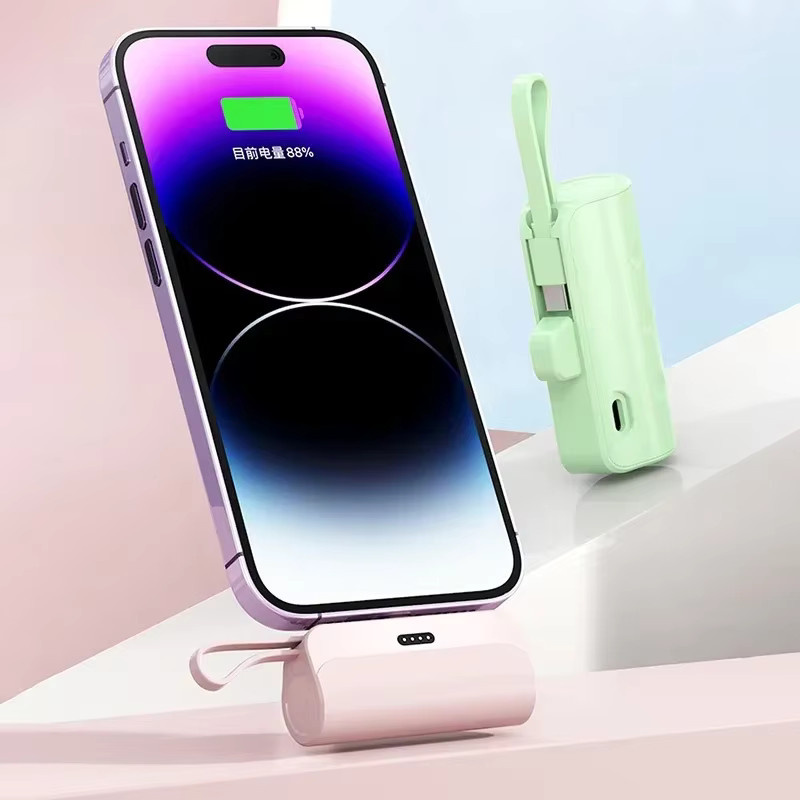 Lenovo Kapsel Power Bank mit 300000 mAh Kapazität und USB-C Anschluss in Pink - Bild 2