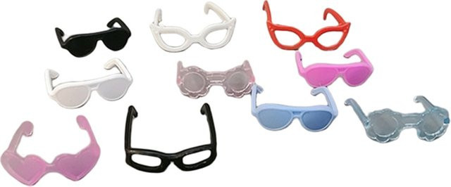 Barbie Puppen Zubehör, 20-teiliges Set, Mini Plastik Brille - Bild 1