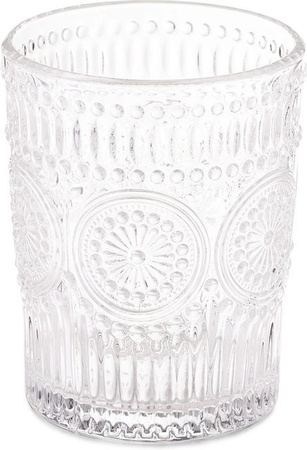 Relaxdays Wassergläser 4er Set aus Glas, transparent, 300 ml pro Glas
