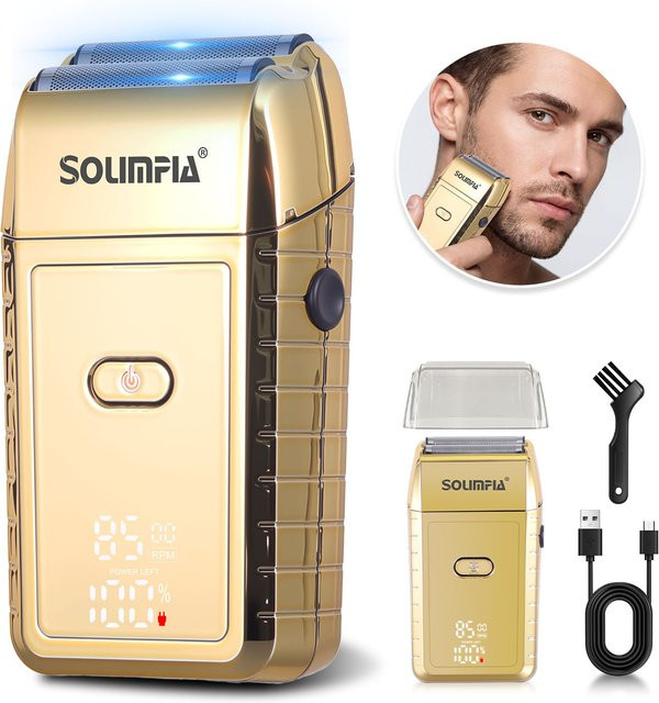 Solimpia Elektrischer Rasierer, Multifunktions-Barttrimmer, Gold, Unisex - Bild 1