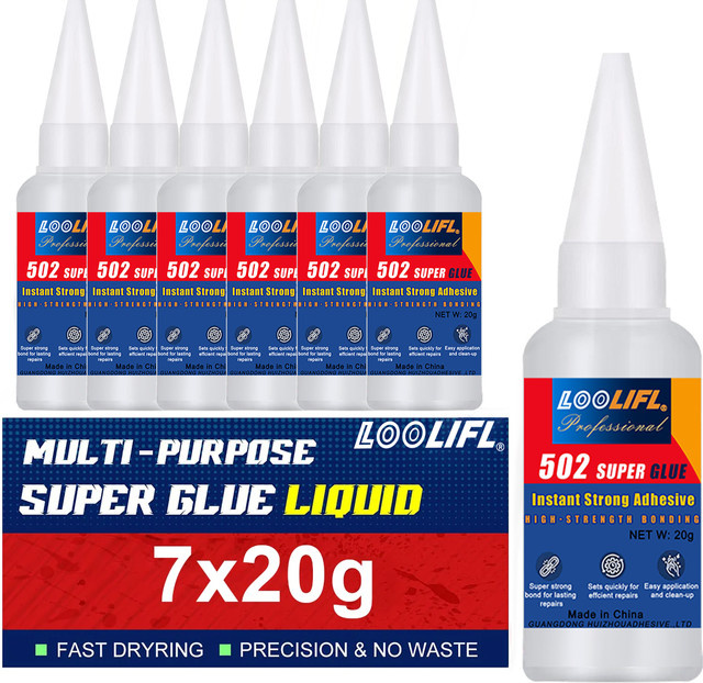 LOOLIFL 502 Superkleber Mehrzweck-Präzisionskleber transparent, 20 g - Bild 1