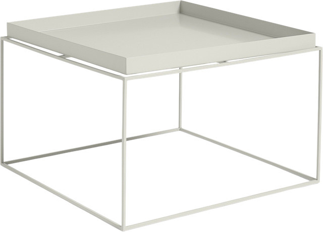 HAY Tray Table aus Metall in Grau oder Weiß - Bild 1