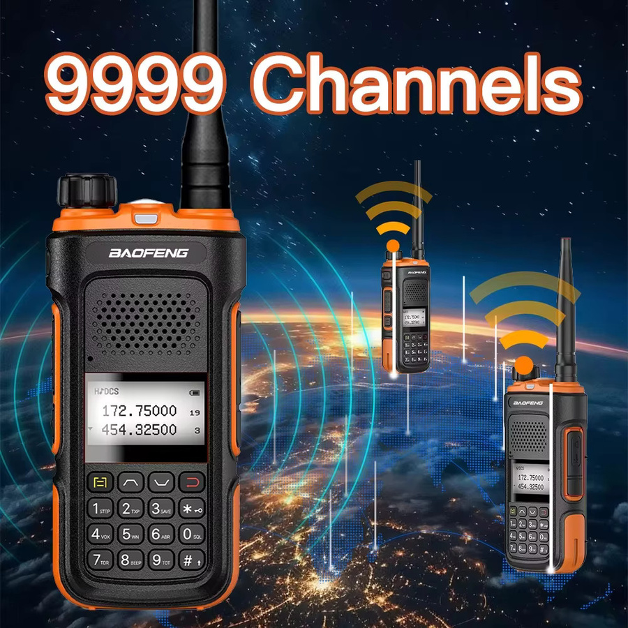 Baofeng UV-10R Dual-Band Walkie-Talkie in Schwarz mit Eintasten-Frequenzwahl für Outdoor und Teams - Bild 4