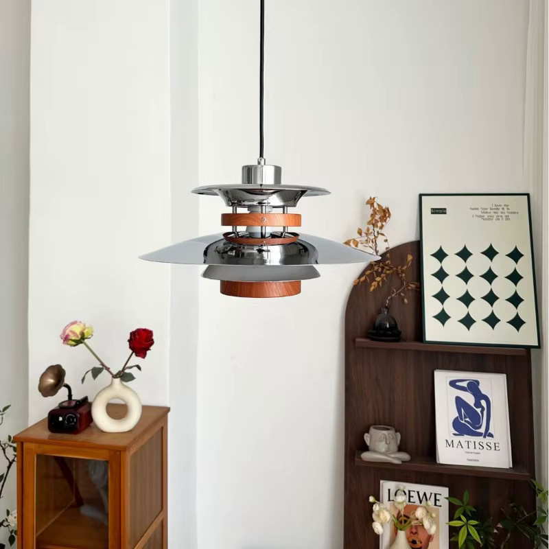 TAONUANSHU Bauhaus Schwenkarmlampe als verstellbare Pendelleuchte aus Metall für das Esszimmer in warmweißem Licht - Bild 3