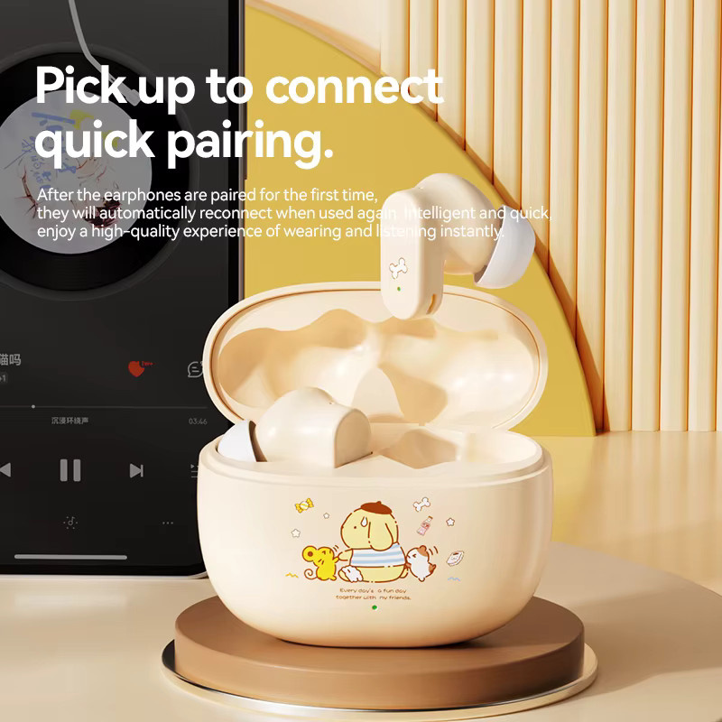 Sanrio Q1 TWS Kabellose In-Ear Ohrhörer mit Geräuschunterdrückung in Weiß - Bild 2