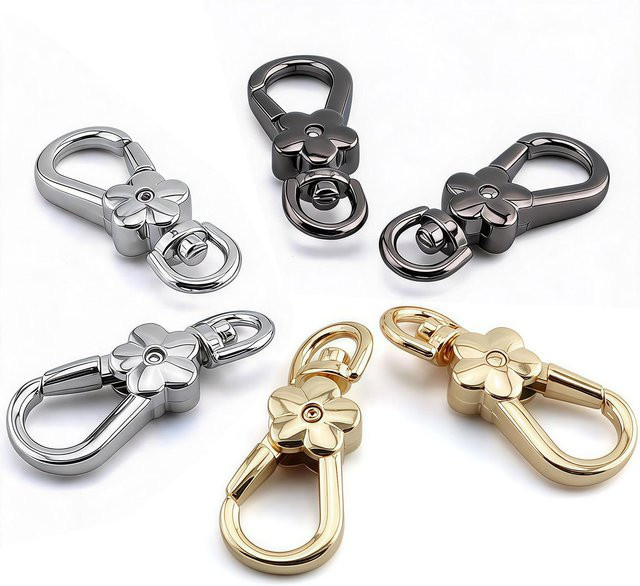 Yuchains Blumen-Hummerverschlüsse, Metall, Karabinerhaken, Unisex - Bild 1