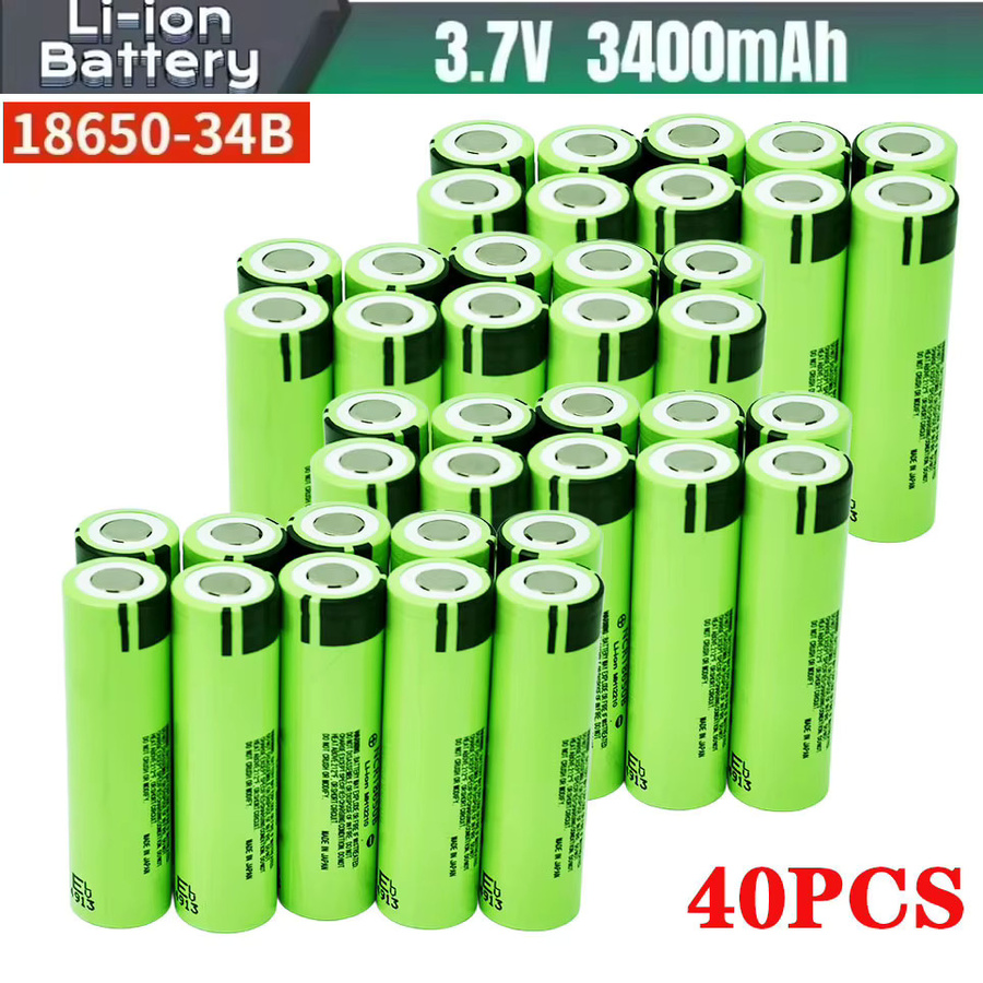 Wiederaufladbare 18650 34B Lithiumbatterie mit 3400 mAh und 3,7 V in Grün - Bild 6