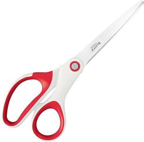 Leitz Universalschere für Linkshänder und Rechtshänder, Titanbeschichtet, Rot, Länge: 20,5 cm - Bild 1