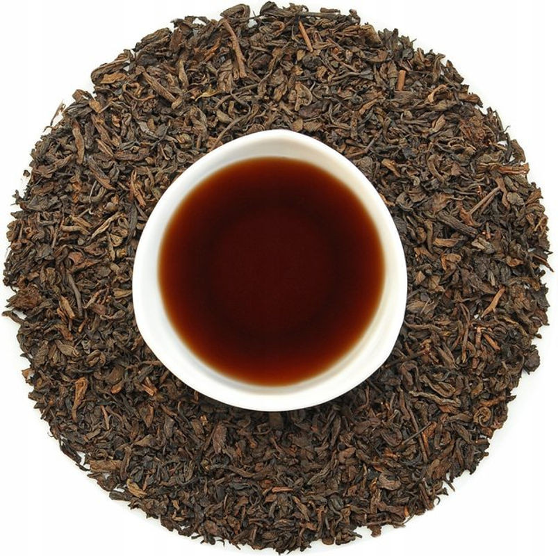 Wino Szarnia Roter Tee Rood PU ERH Big Leaf getrocknet Braun 100g - Bild 1