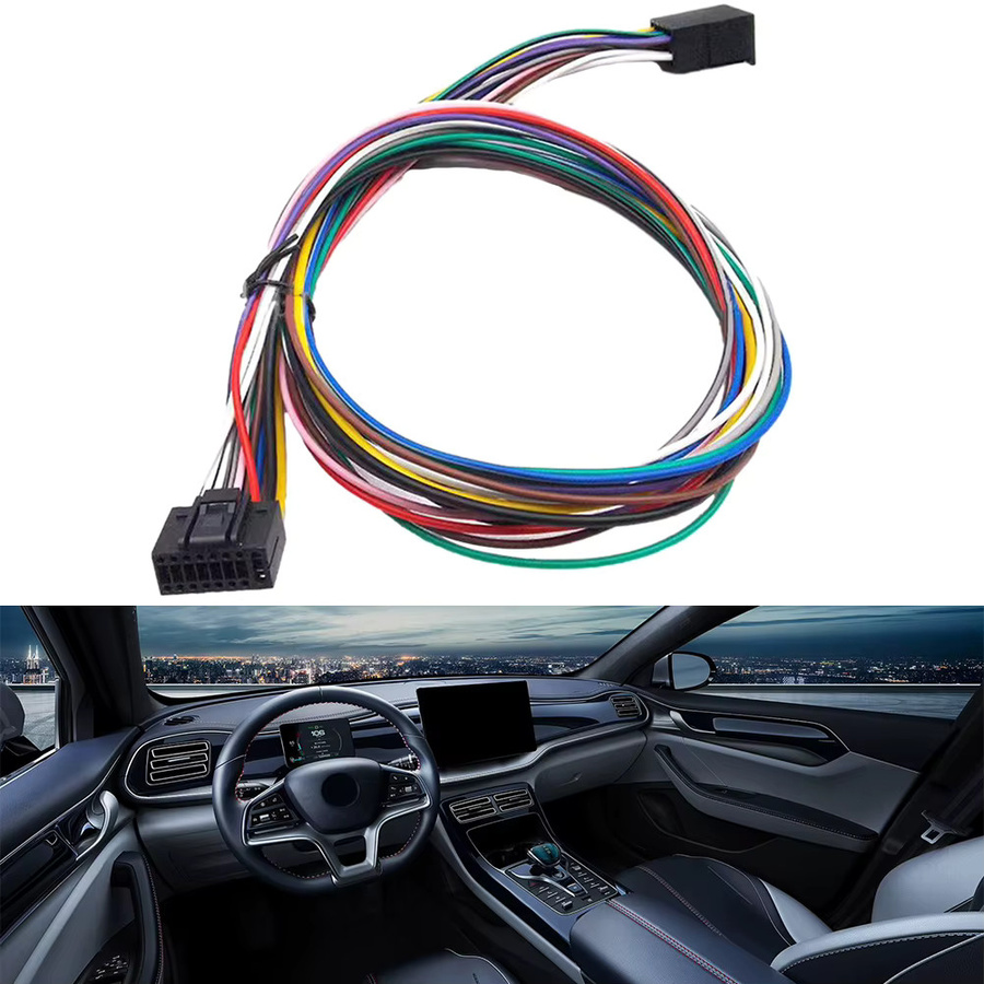 HP 16Pin ISO Kabelbaum für Android Auto Stereo Radio mit 60 cm Verlängerung, multicolour - Bild 4