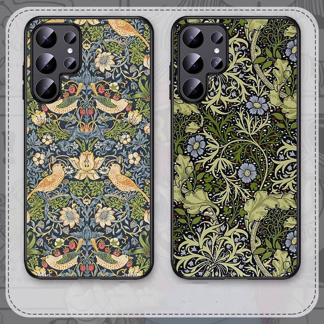Handyhülle im William Morris Thief Design für Samsung Galaxy S24 FE S25 Ultra S22 S23 S24 5G Multicolor - Bild 1