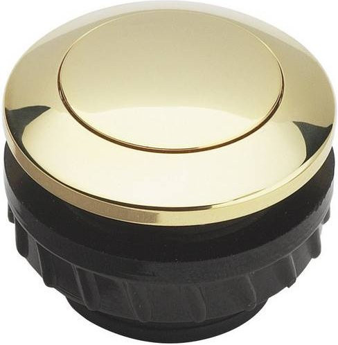 Grothe Klingeltaster 1-fach in Gold aus Messing 12 V/1,5A - Bild 1