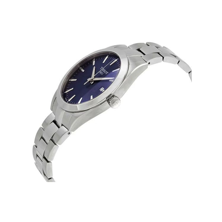 Tissot Armbanduhr Gentleman, Quarz, Edelstahl, Blau, 40 mm, Herren - Bild 2