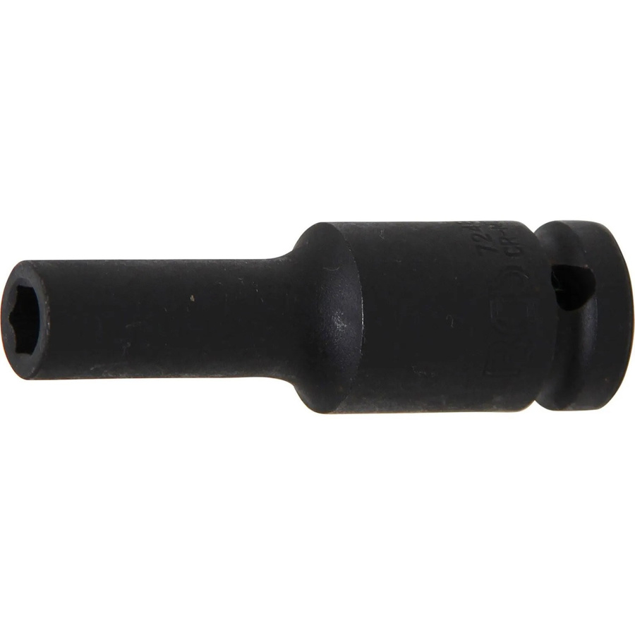 BGS Kraft-Steckschlüssel-Einsatz Sechskant tief 7248, Antrieb Innenvierkant 12,5 mm (1/2 Zoll), SW 8 mm, Edelstahl, Schwarz - Bild 2