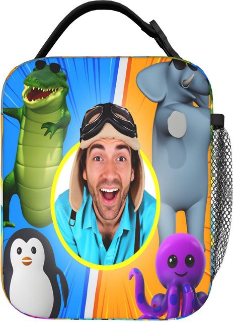 Dannys Go Lunchtasche Isolierte Kühltasche aus Oxford-Stoff in Mehrfarbig für Picknick und Outdoor - Bild 1