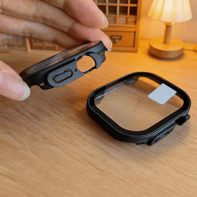 Apple Watch Ultra Zubehör, Schutzhülle mit Displayschutz, Schwarz - Bild 3