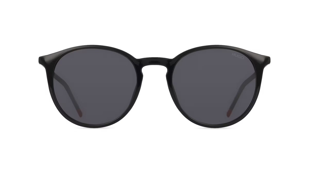 Hugo Boss HG 1286/S Sonnenbrille Herren, Vollrand, Rund, Kunststoff, schwarz - Bild 1