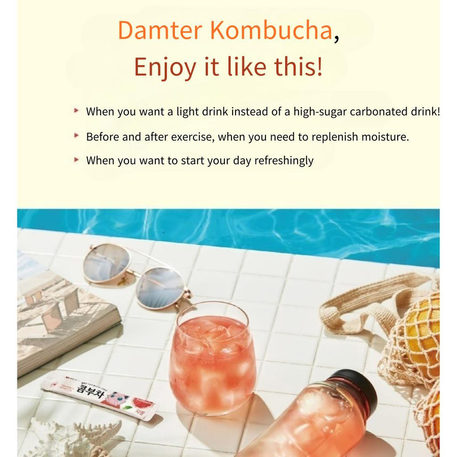 Damtuh Pokemon Kombucha Grapefruit 30 x 5 g - Bild 2