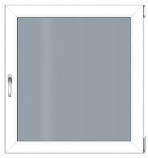 RORO Kunststoff-Fenster KOMFORT B70 in Weiss mit Klarglas, B: 75 cm, H: 80 cm - Bild 1