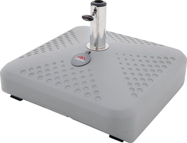 Doppler Active Füllsockel Fill it 3 in 1 mit Rolle für Sonnenschirme, grau, B/T/H: 60 x 60 x 40 cm - Bild 1