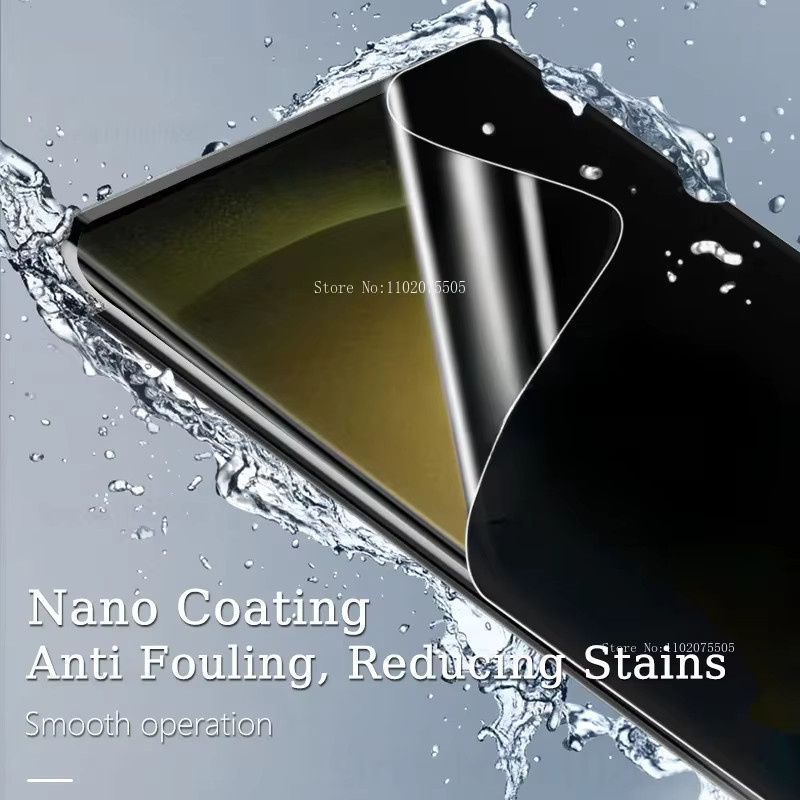 2 Stück Anti-Spy Hydrogel-Displayschutzfolie für Samsung Galaxy S25 S24 S23 Ultra S22 S20 Plus und Note 20 Ultra transparent - Bild 3