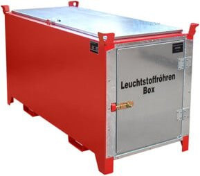 Bauer Südlohn Leuchtstoffröhren-Box SL-D 200 aus Stahl, Farbe Feuerrot - Bild 1