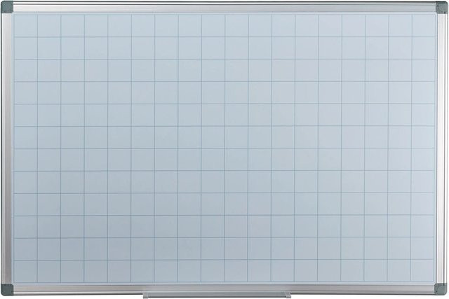 Relaxdays Whiteboard Planer aus Eisen in Weiß, magnetisch und abwischbar, B/H: 90 x 60 cm, Tiefe: 5 cm - Bild 1